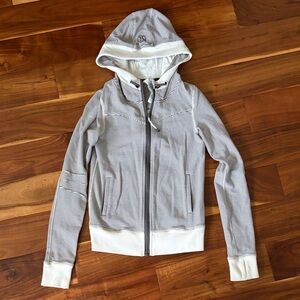 Lululemon Athletica Women's Striped Zip-Up Hoodie size 4